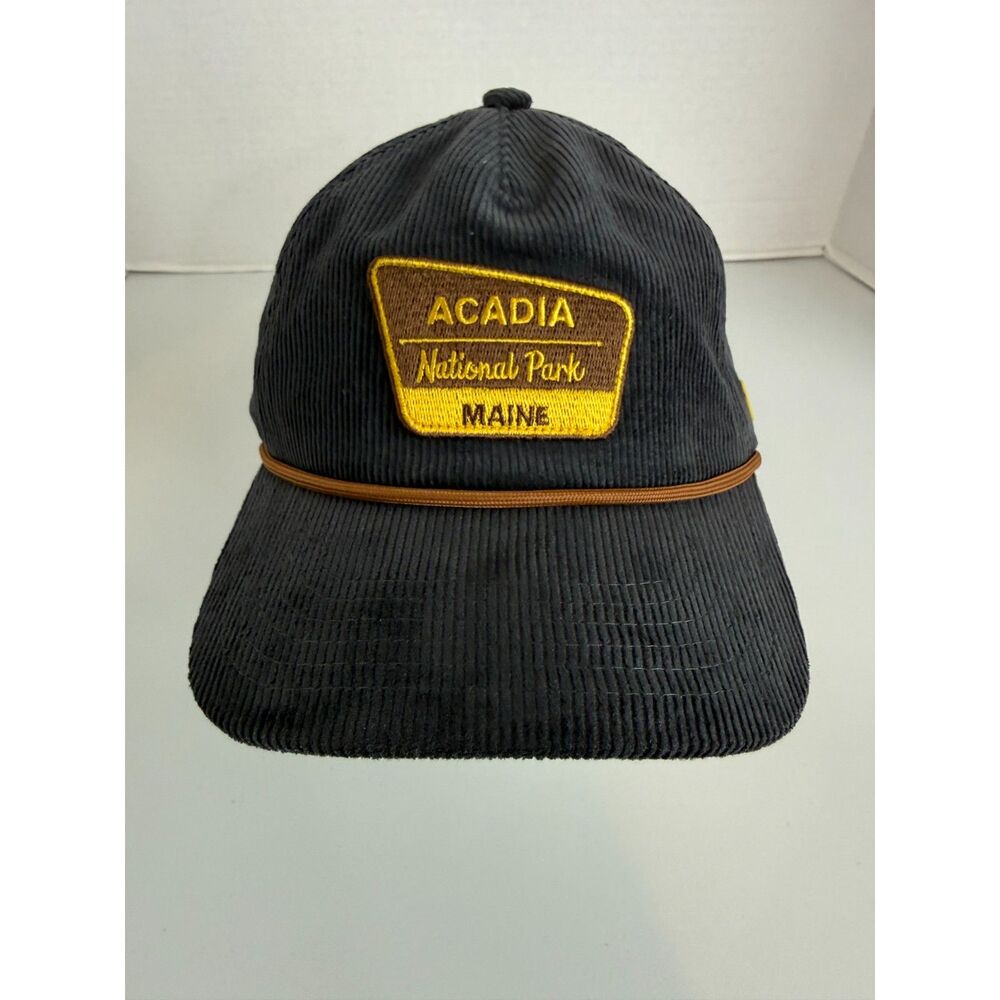Premium Parks Acadia National Park Maine Corduroy Rope Hat Snapback NWT